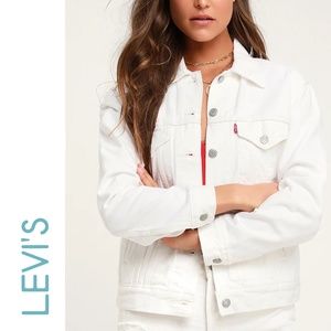 NEW - Levi's Strauss White Denim Jacket